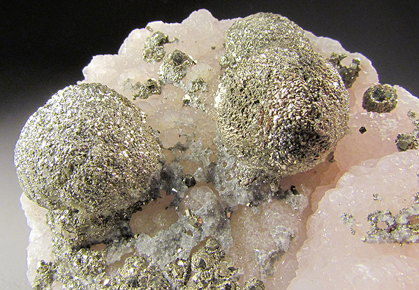 Pyrite Balls on Fluorite, Jiangxi, China  