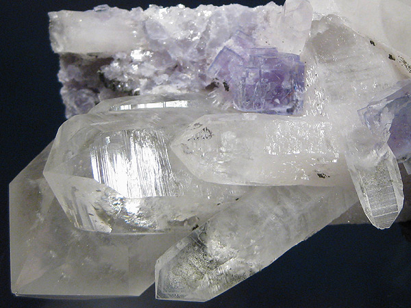 Lb Quartz and Fluorite, Yao Gan Xian, China  