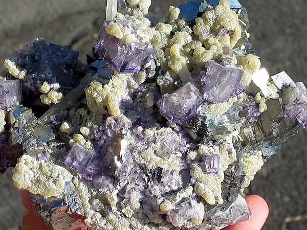 Lb Fluorite and Arsenopyrite, Yao Gan Xian, China  